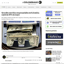 Grandes movidas empresariales en Colombia cayeron 34% en mayo